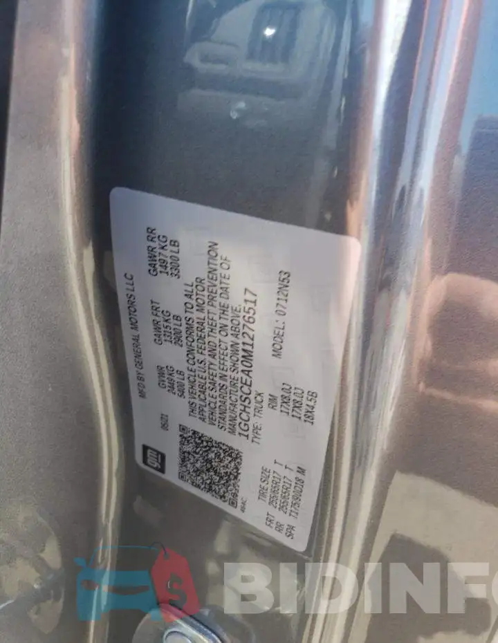1GCHSCEA0M1276517 Photo# 13