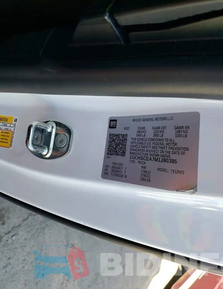 1GCHSCEA7M1280385 Photo# 14