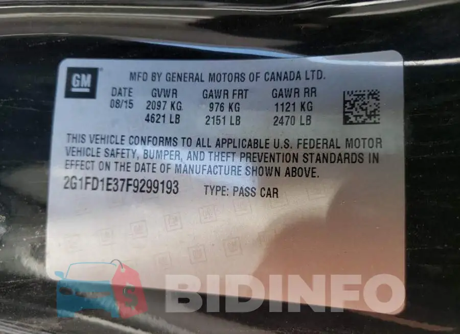 2G1FD1E37F9299193 Photo# 10