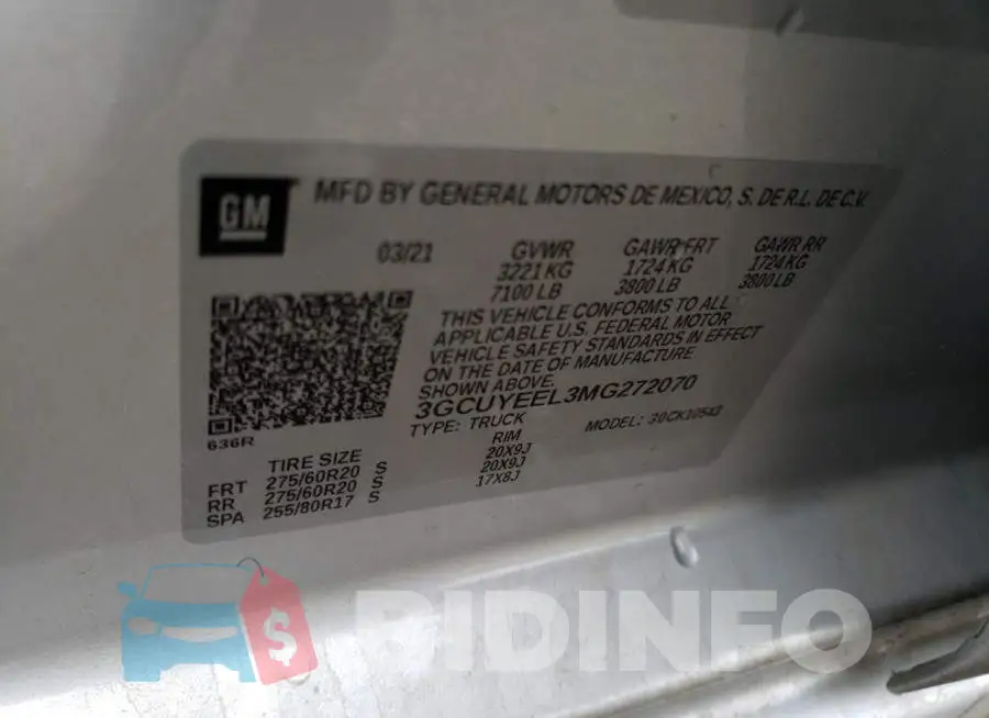 3GCUYEEL3MG272070 Photo# 12
