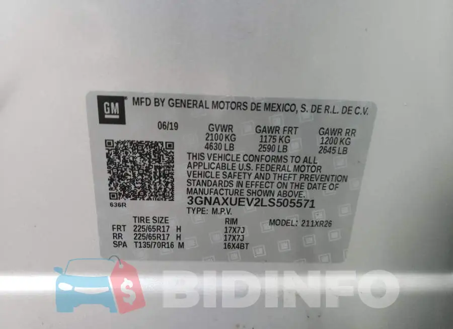 3GNAXUEV2LS505571 Photo# 10