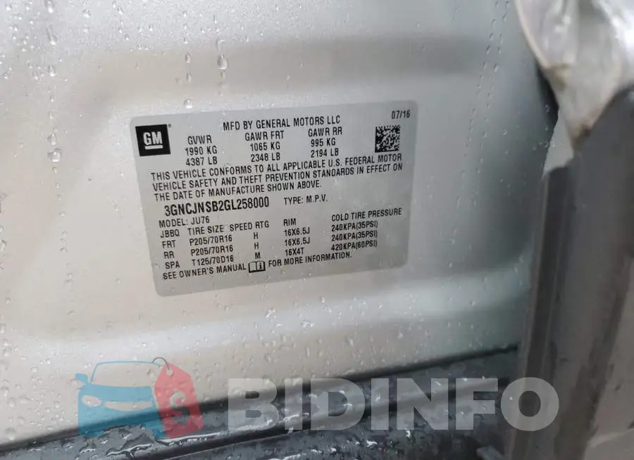 3GNCJNSB2GL258000 Photo# 13