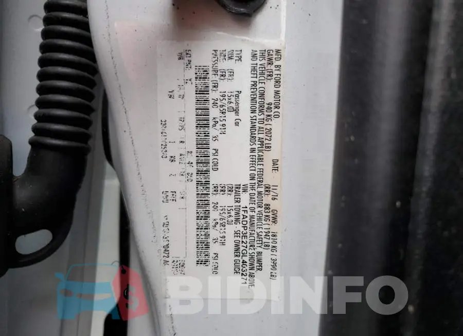 1FADP3E27GL403271 Photo# 12
