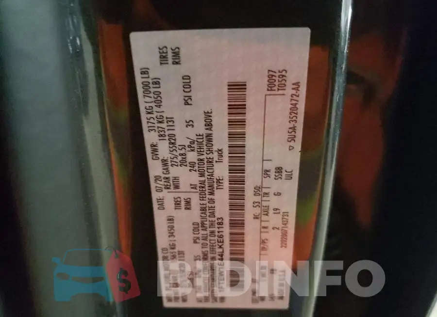 1FTEW1E44LKE61183 Photo# 13