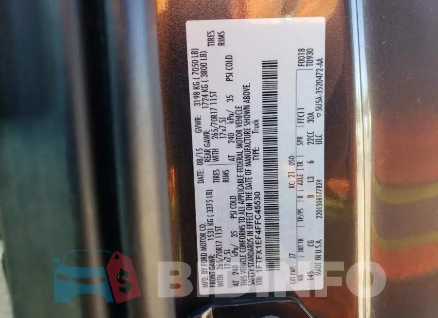 1FTFX1EF4FFC45530 Photo# 12