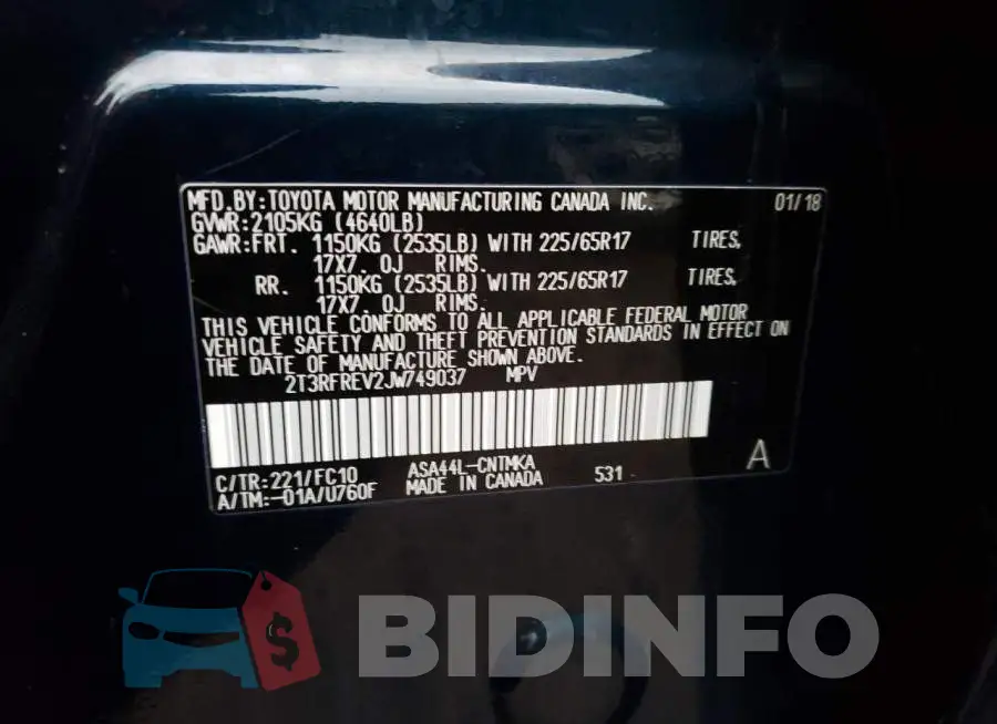 2T3RFREV2JW749037 Photo# 12