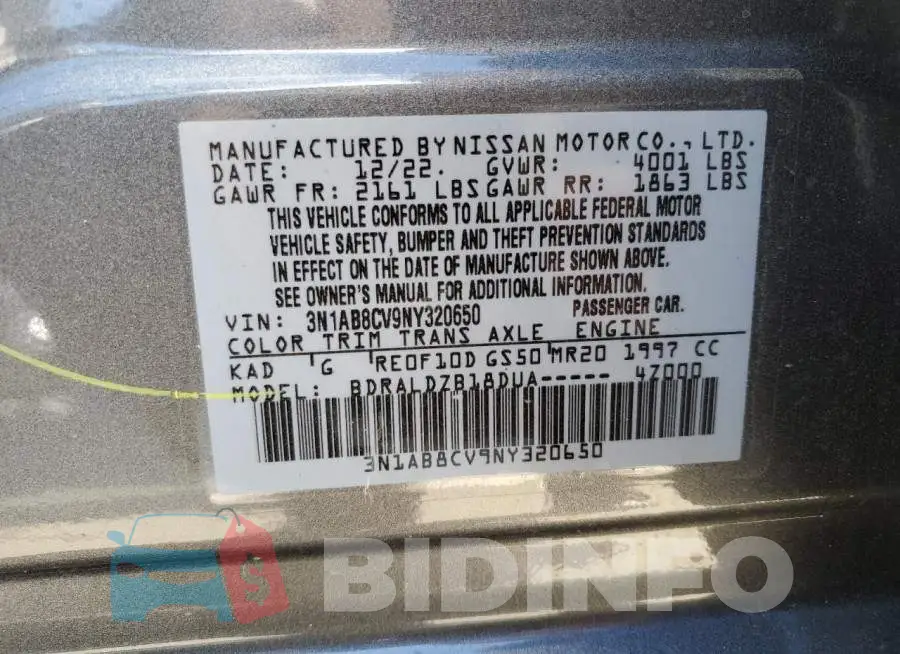 3N1AB8CV9NY320650 Photo# 12