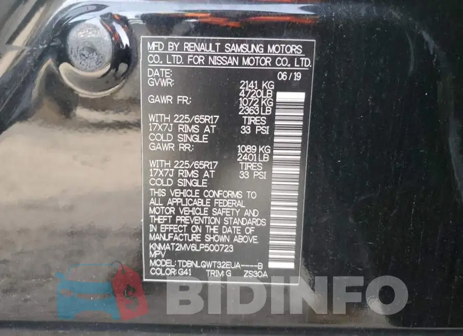 KNMAT2MV6LP500723 Photo# 12