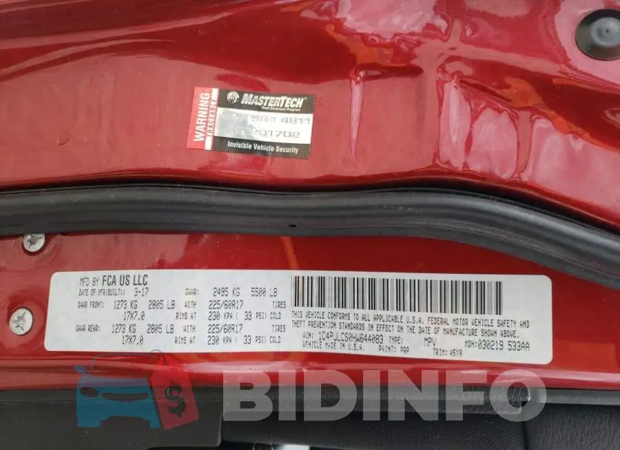 1C4PJLCS0HW644083 Photo# 13