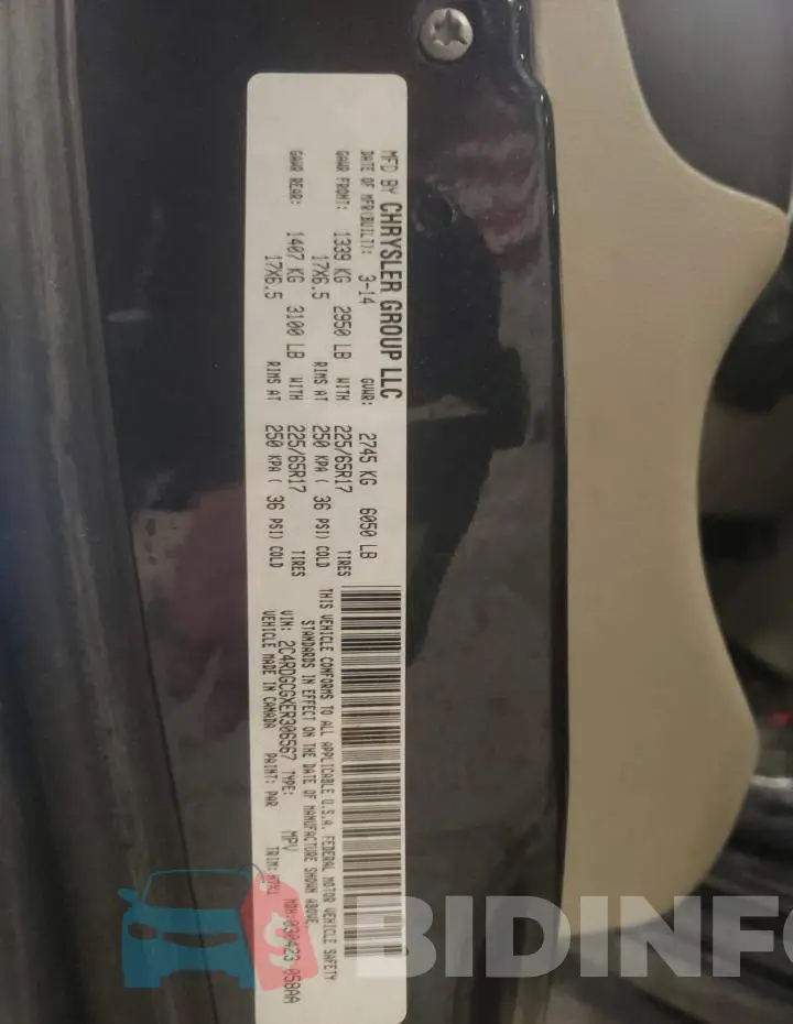 2C4RDGCGXER306567 Photo# 12