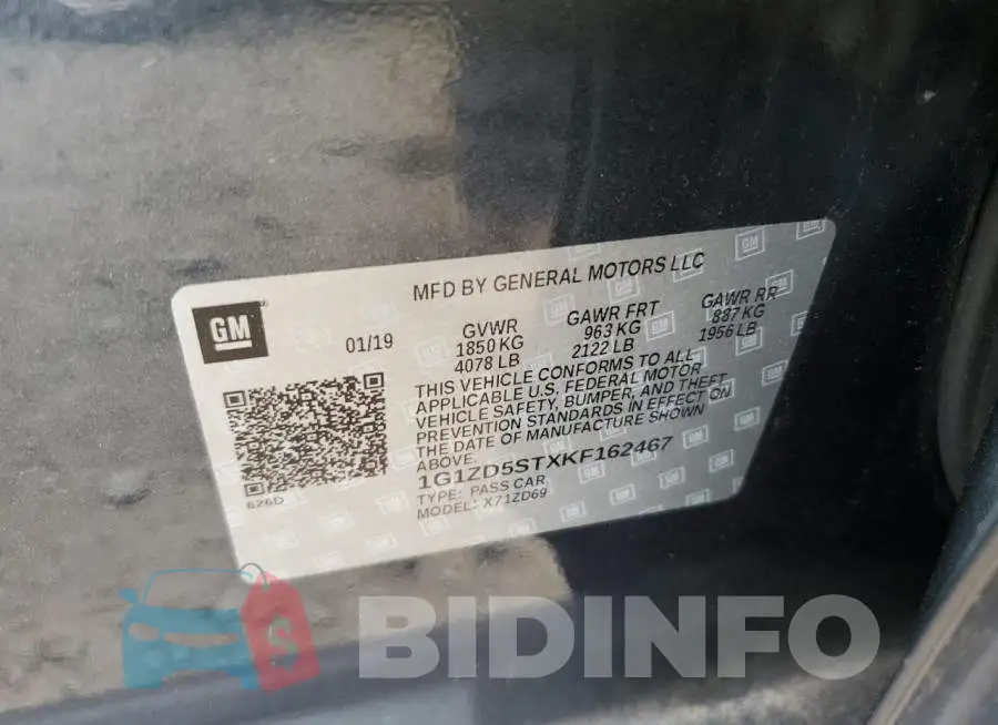 1G1ZD5STXKF162467 Photo# 12