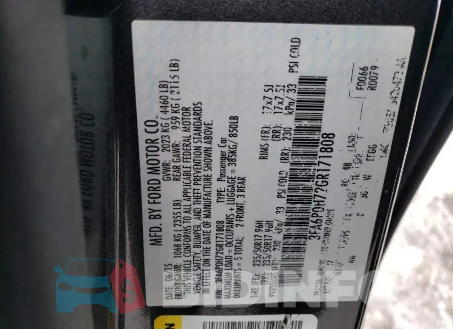 3FA6P0H72GR171808 Photo# 13