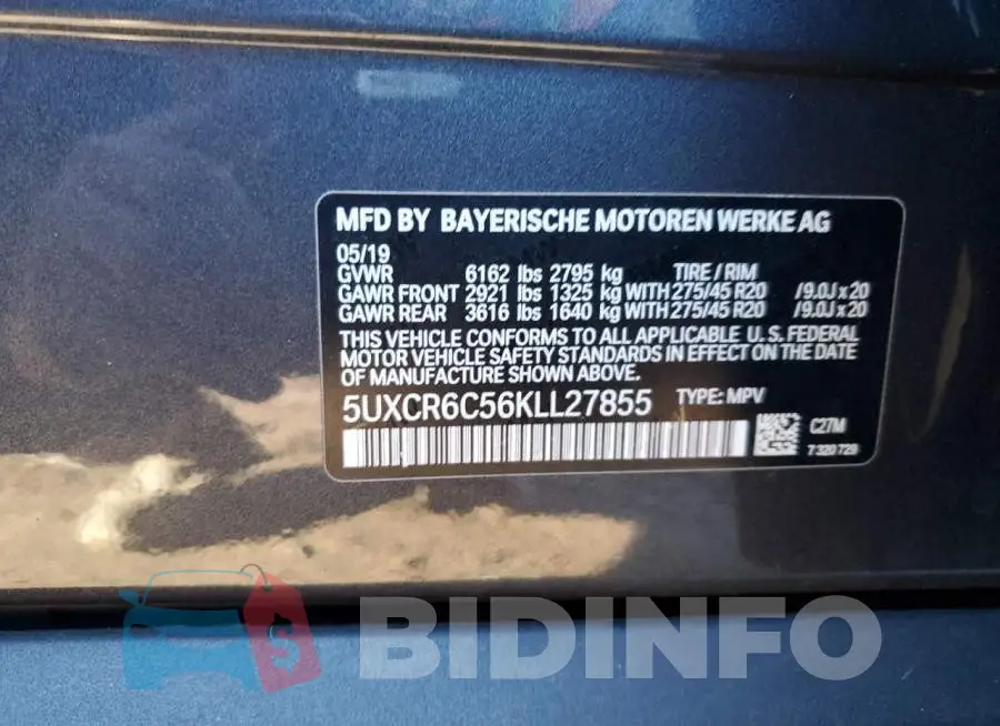5UXCR6C56KLL27855 Photo# 10