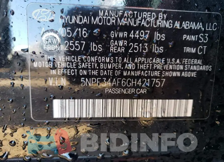 5NPE34AF6GH421757 Photo# 12