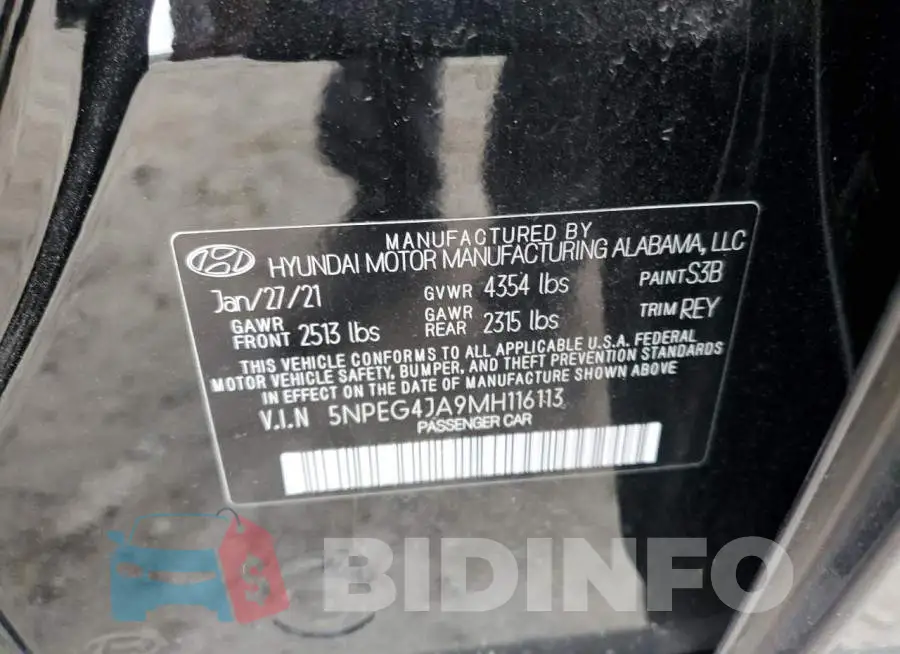 5NPEG4JA9MH116113 Photo# 12