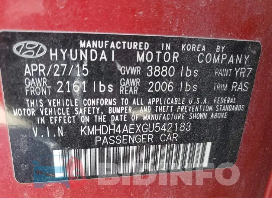 KMHDH4AEXGU542183 Photo# 12