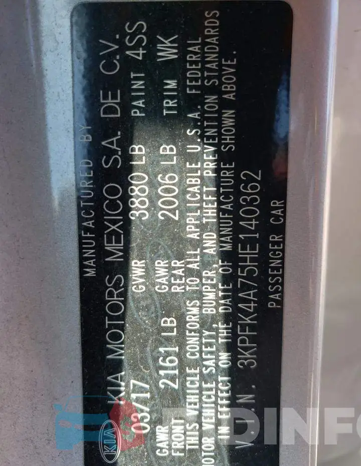 3KPFK4A75HE140362 Photo# 12
