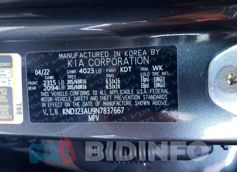 KNDJ23AU9N7837667 Photo# 12