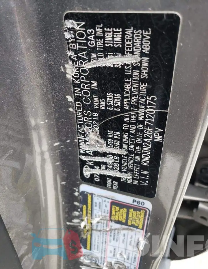 KNDJN2A26F7120175 Photo# 12