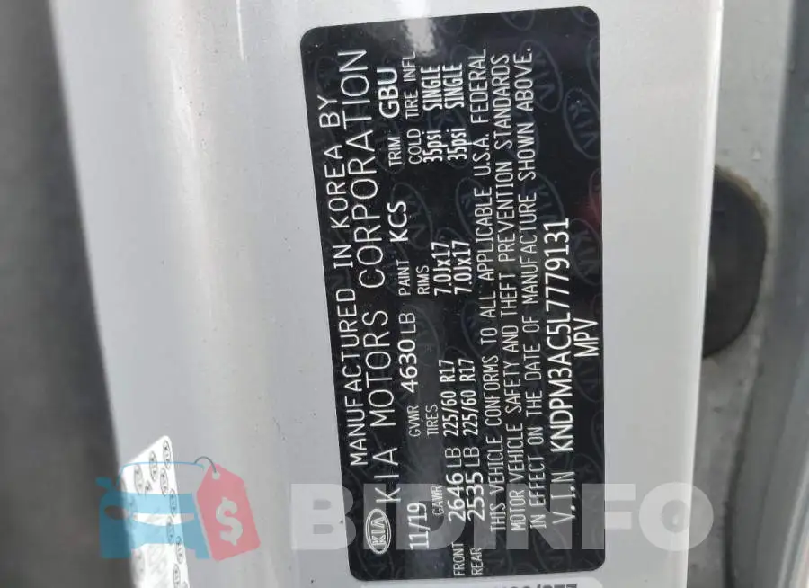 KNDPM3AC5L7779131 Photo# 12