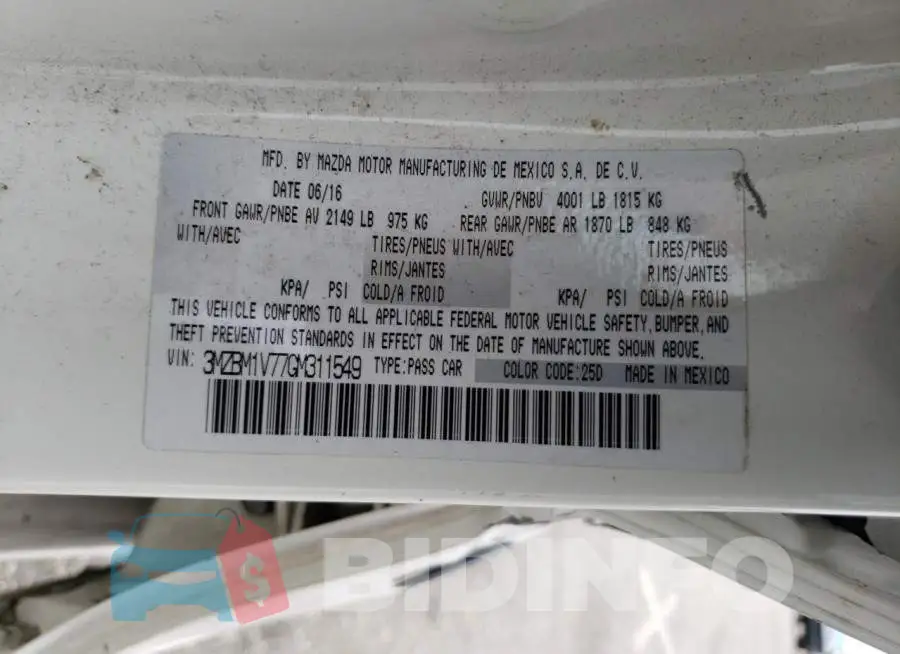 3MZBM1V77GM311549 Photo# 12