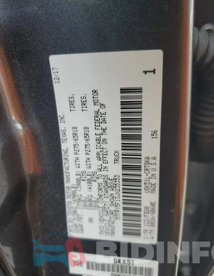 5TFRY5F13JX235353 Photo# 12