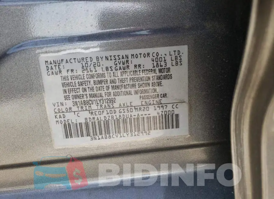 3N1AB8CV1LY312992 Photo# 12