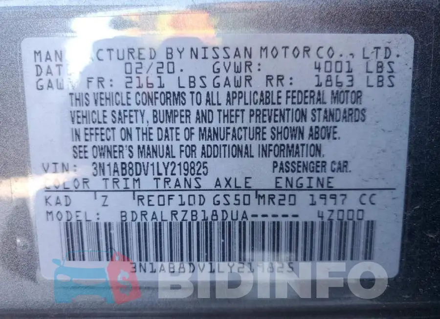 3N1AB8DV1LY219825 Photo# 12