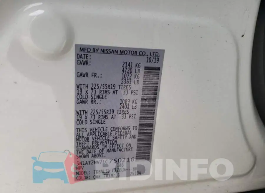 5N1AT2MV7LC750216 Photo# 13