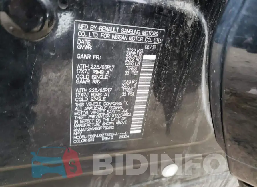 KNMAT2MV6GP710812 Photo# 14