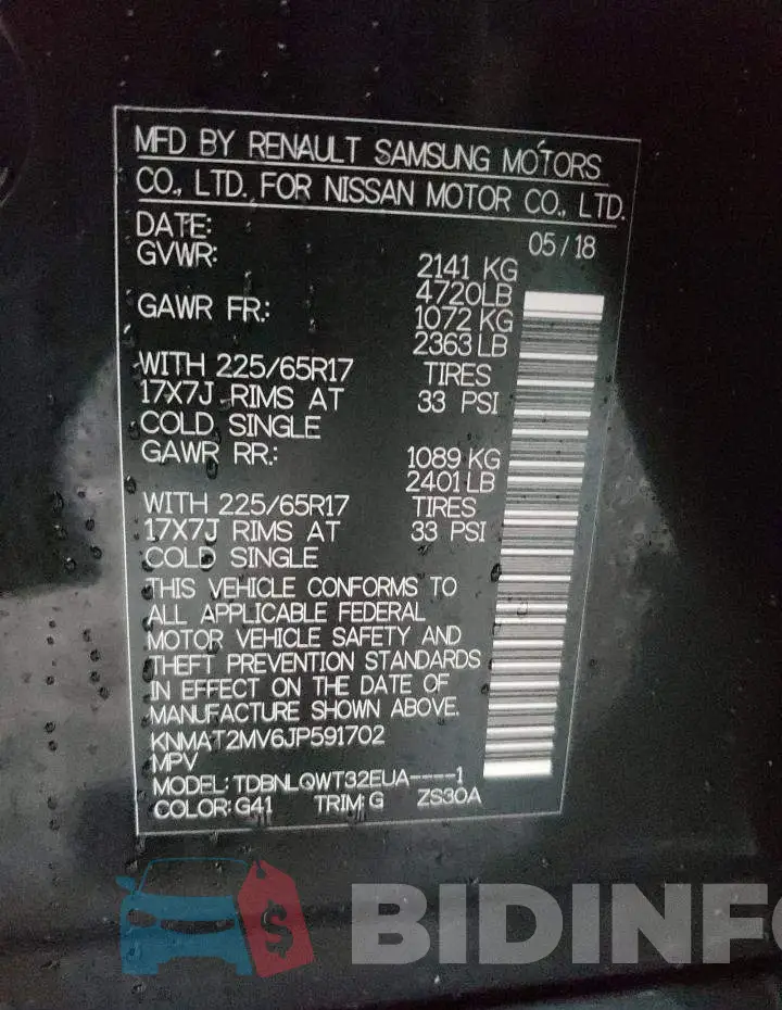 KNMAT2MV6JP591702 Photo# 14