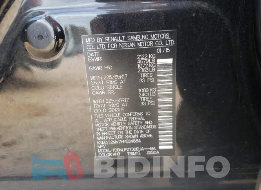 KNMAT2MV7FP534884 Photo# 10