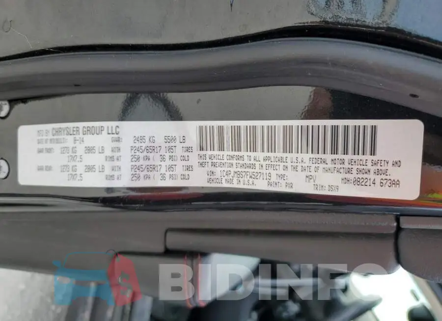 1C4PJMBS7FW527119 Photo# 12