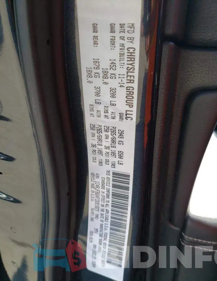 1C4RJFBGXFC691823 Photo# 12