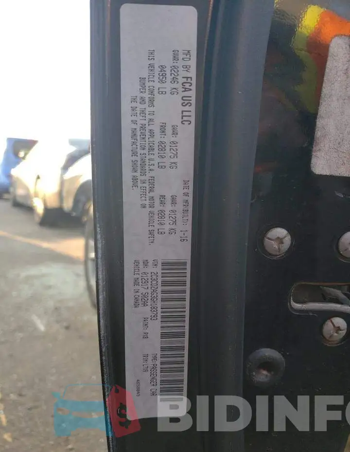 2C3CDZAG3GH183793 Photo# 12