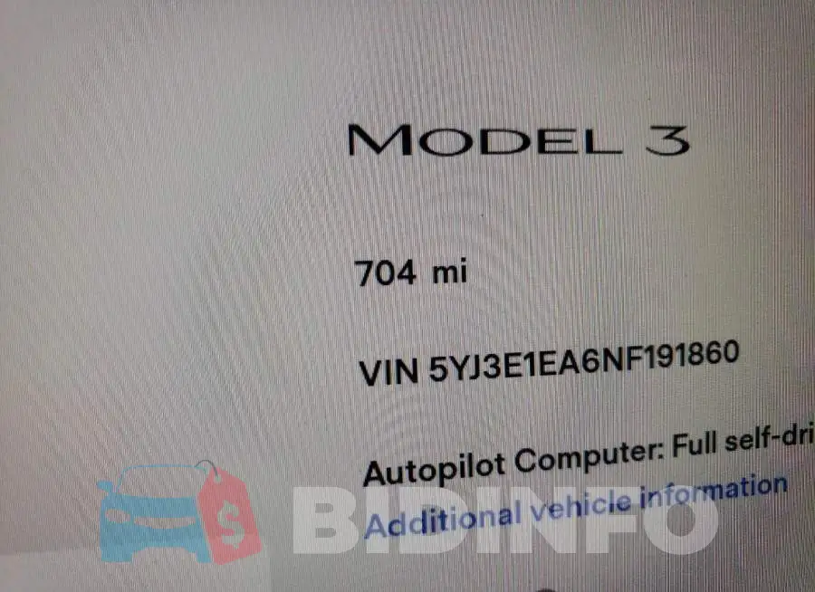 5YJ3E1EA6NF191860 Photo# 8