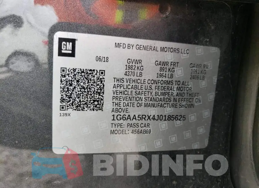 1G6AA5RX4J0185625 Photo# 12