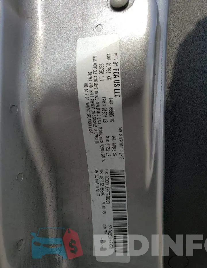 3C3CFFGE9FT638263 Photo# 12