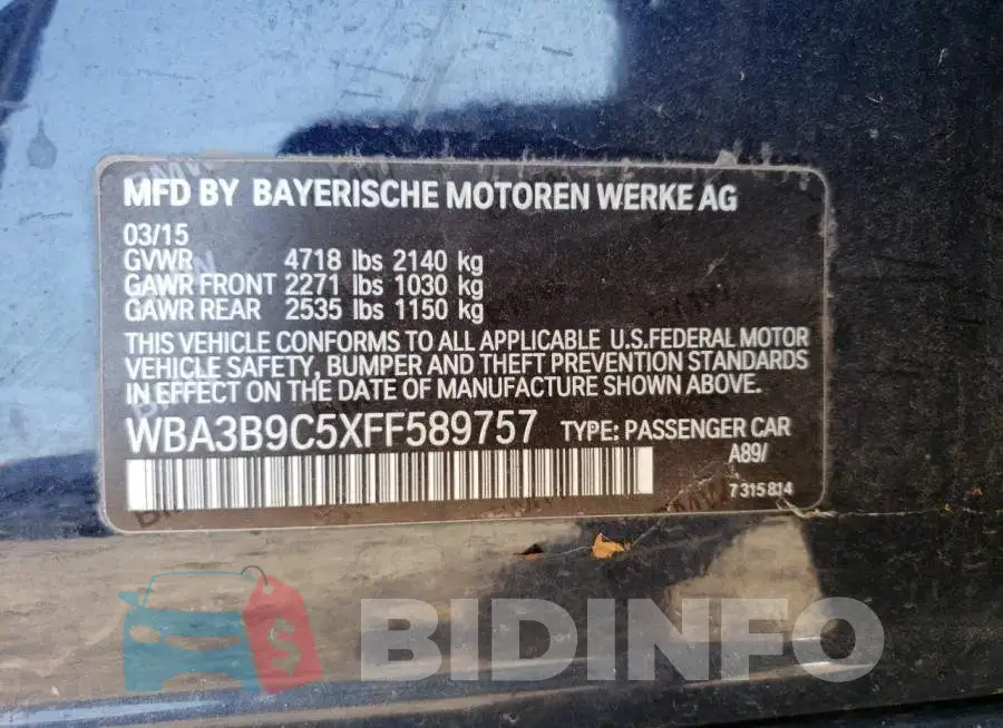 WBA3B9C5XFF589757 Photo# 12