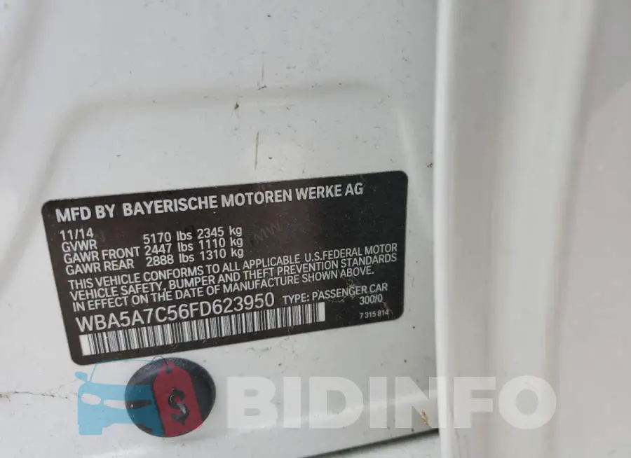 WBA5A7C56FD623950 Photo# 12