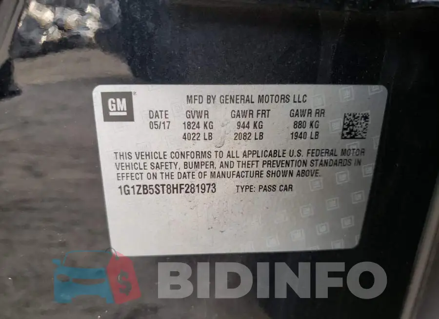 1G1ZB5ST8HF281973 Photo# 12