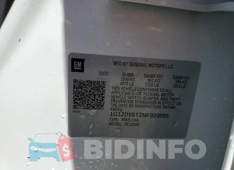 1G1ZD5ST2MF023095 Photo# 12
