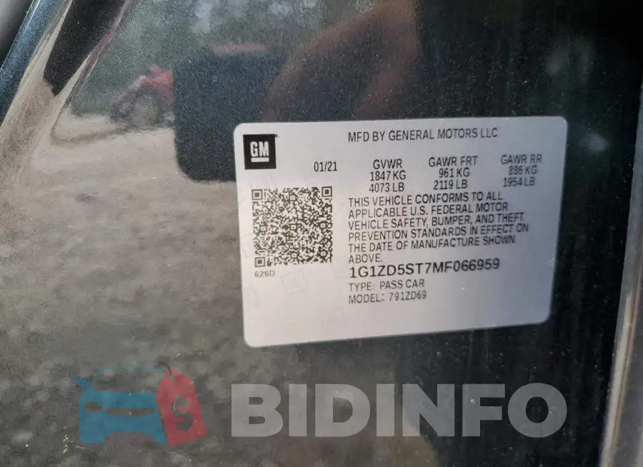 1G1ZD5ST7MF066959 Photo# 12
