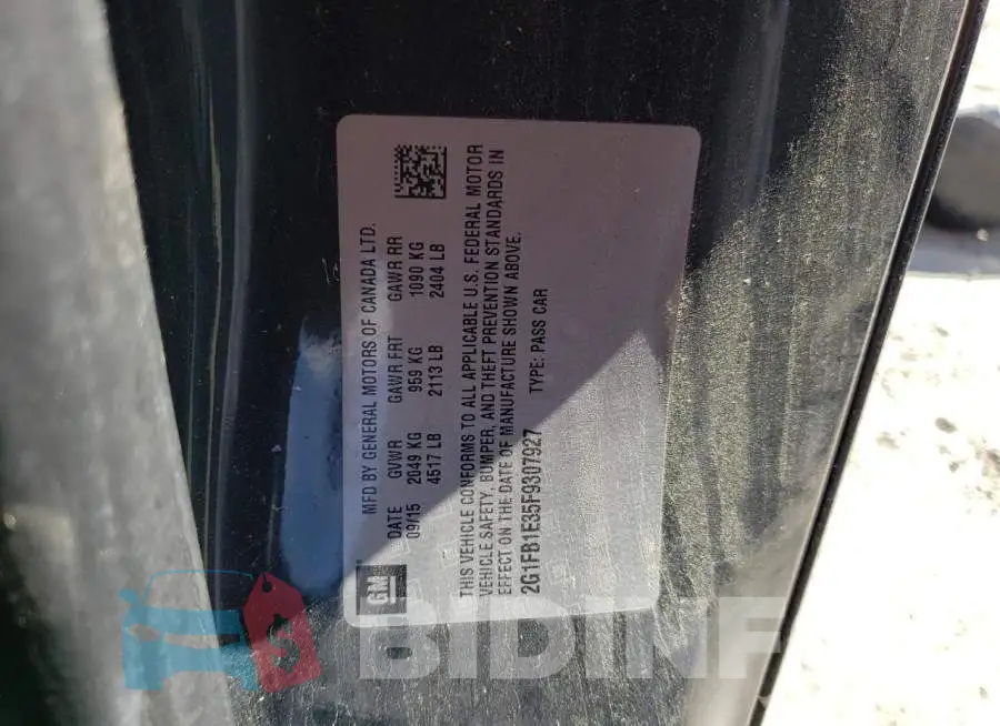 2G1FB1E35F9307927 Photo# 12