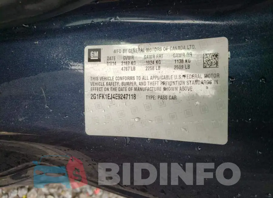 2G1FK1EJ4E9247118 Photo# 12