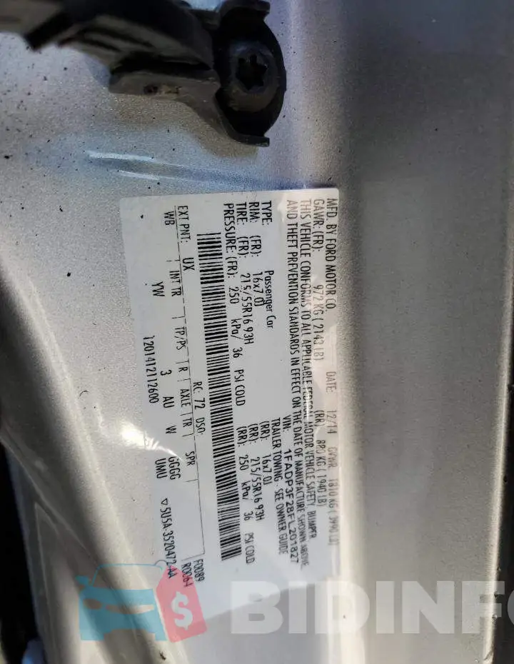1FADP3F28FL201827 Photo# 12