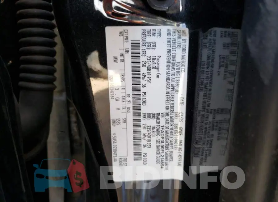 1FADP3L90FL214654 Photo# 12