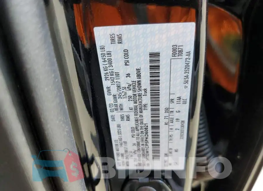 1FTEW1CP5PKD60821 Photo# 12