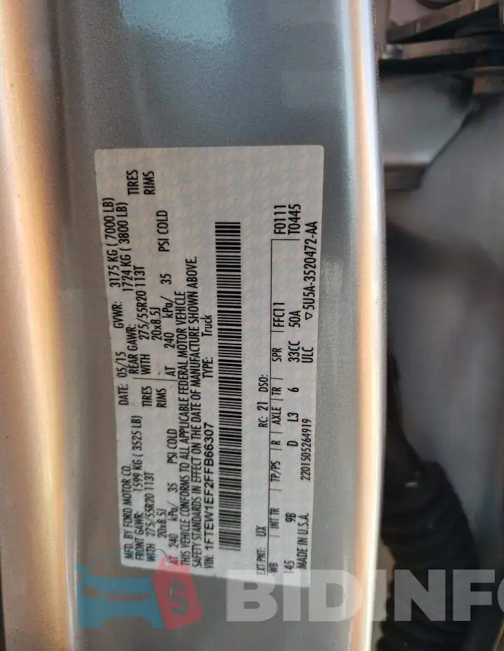 1FTEW1EF2FFB66307 Photo# 12