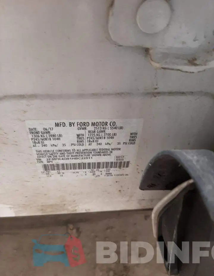 2FMPK4G91HBC22511 Photo# 13